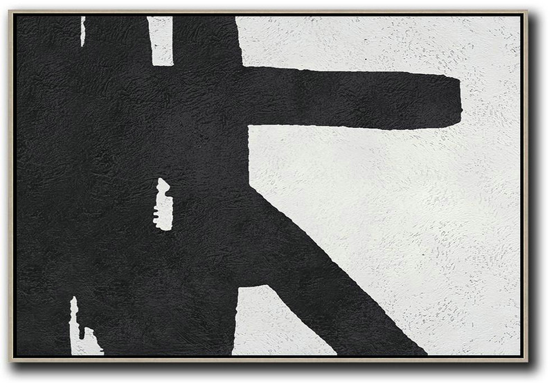 Decorating A Big Living Room,Oversized Horizontal Minimal Art On Canvas - Large Abstract Wall Art